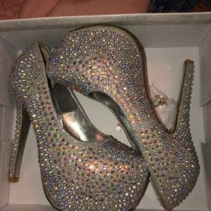 Sparkly high heels